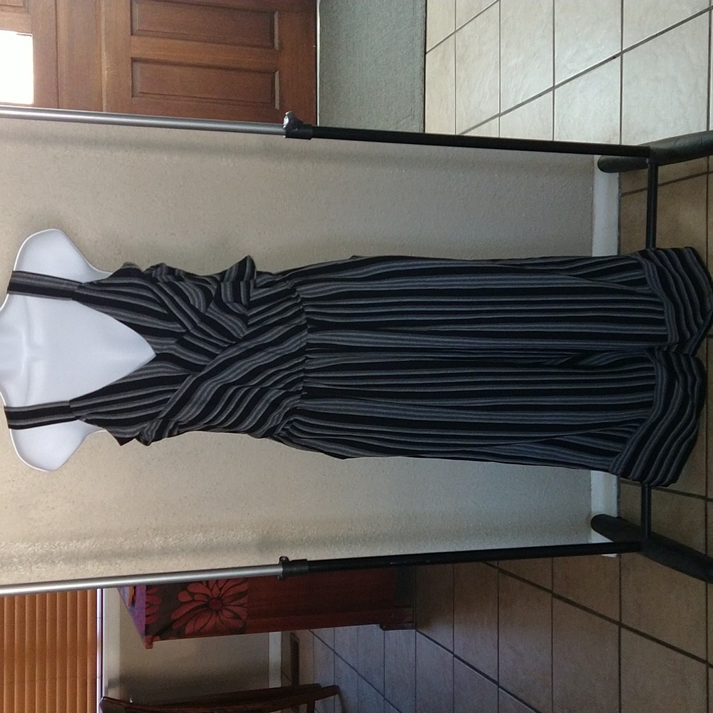 Stripped Jumpsuit capris